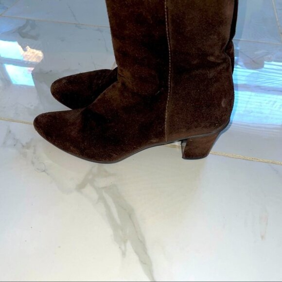 PRADA suede Classic ankle boot - Picture 2 of 8